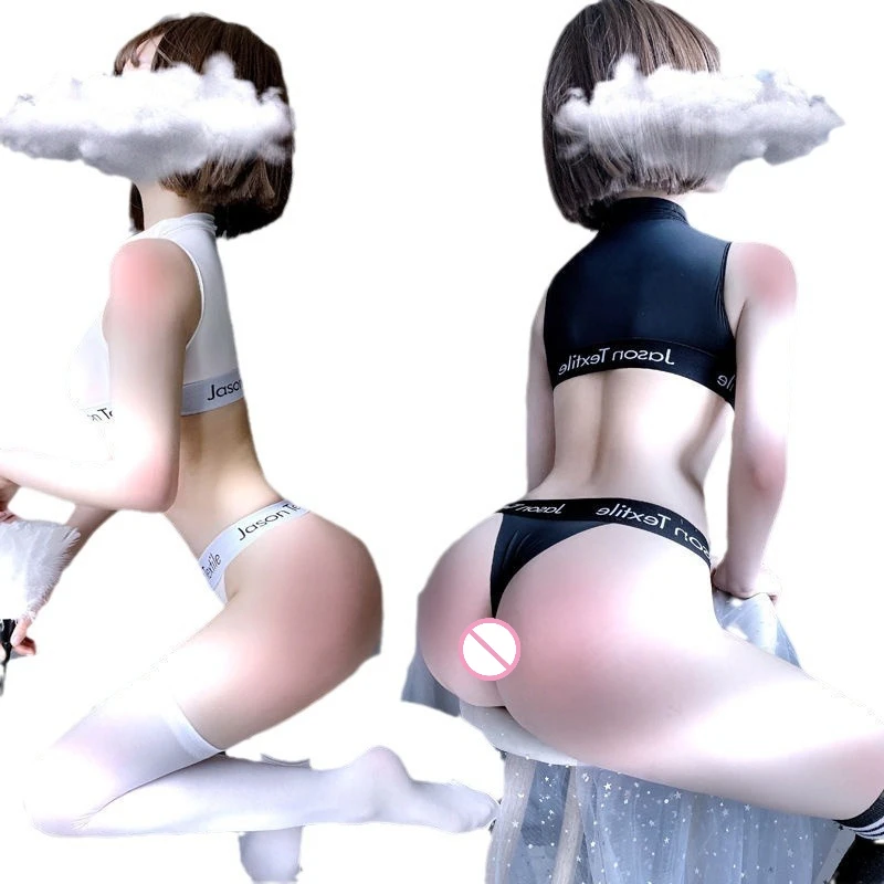 ملابس دمية صغيرة جدًا، ملابس سباحة مثيرة من الحرير الجليدي مكونة من قطعتين، ملابس سباحة ضيقة على الورك، ملابس سباحة للمدرسة، ملابس داخلية مثيرة #6