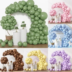 Sage Green Balloons Garland Arch Kit Pink Blue Brown Latex Balloon Happy Birthday Party Baby Shower Wedding Decoration Supplies