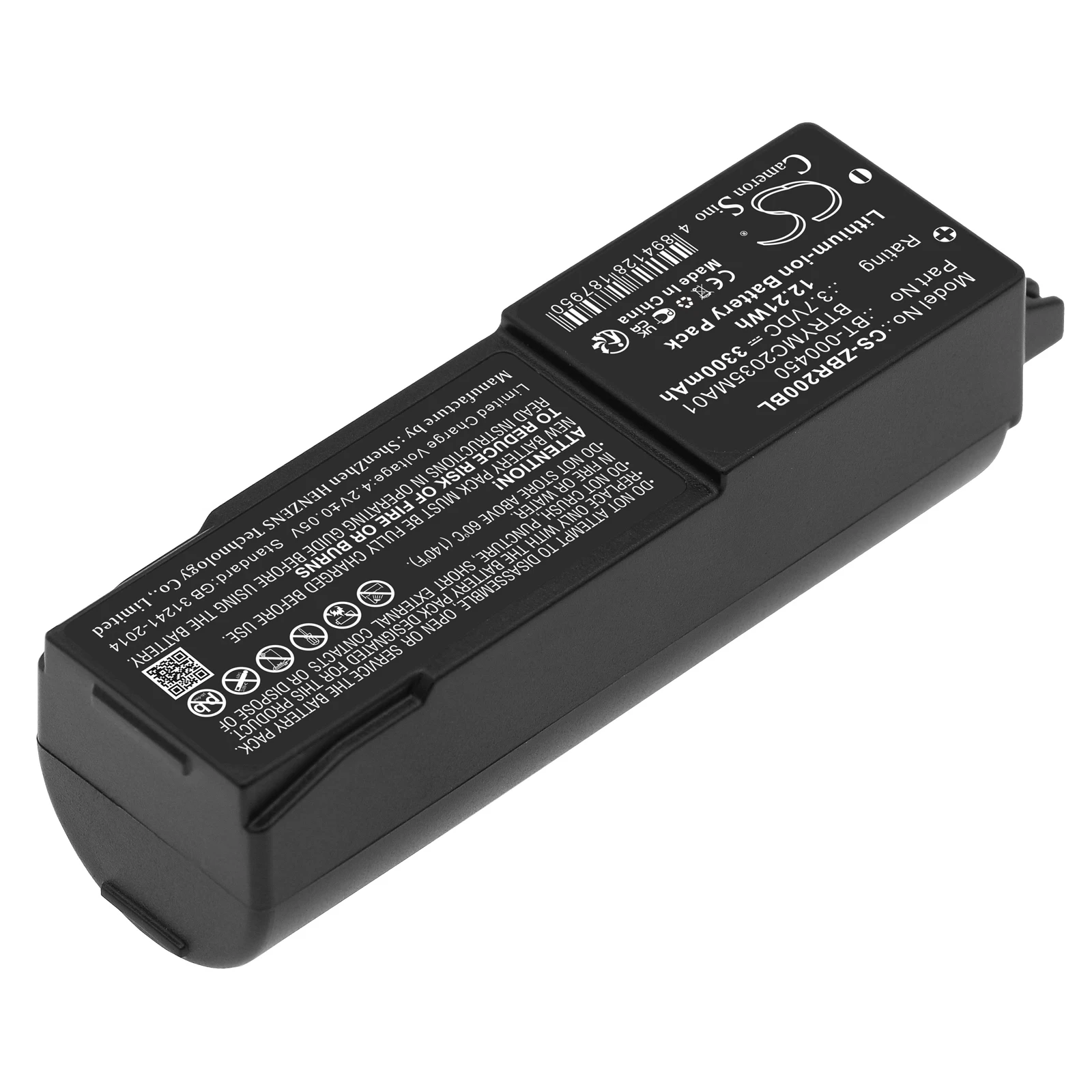 3.7V 3300mAh Barcode Scanner Battery BT-000450 BT-000450-67 BTRYMC2035MA01 for Zebra MC20