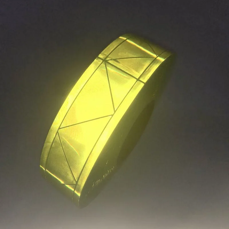 5cm * 50m fluor zieren des grünes PVC-Reflexstreifen-Nachtreflektor-Sicherheits warnband für Kleidung – Detail 14