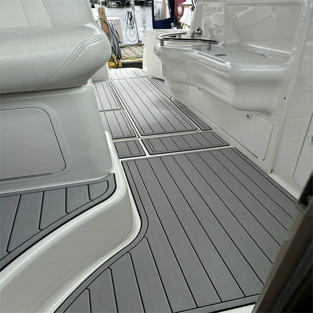 

1998-2002 Sea Ray Sundancer 310 Плавательная платформа Кокпита Pad Лодка EVA Тиковая пол SeaDek MarineMat Gatorstep Стиль Самоклеящаяся
