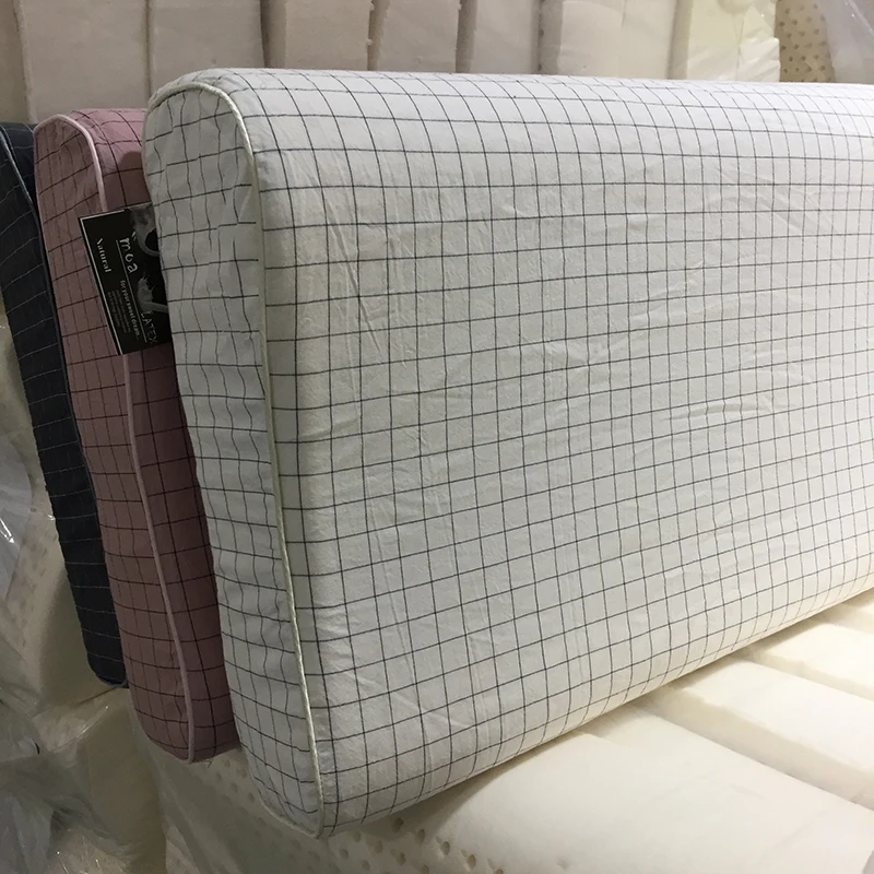 Thailand Natural Latex Pillow for Neck Pain Relieve Sleep Orthopedic Pillows Comfortable Breathable Cervical Health Care Pillow