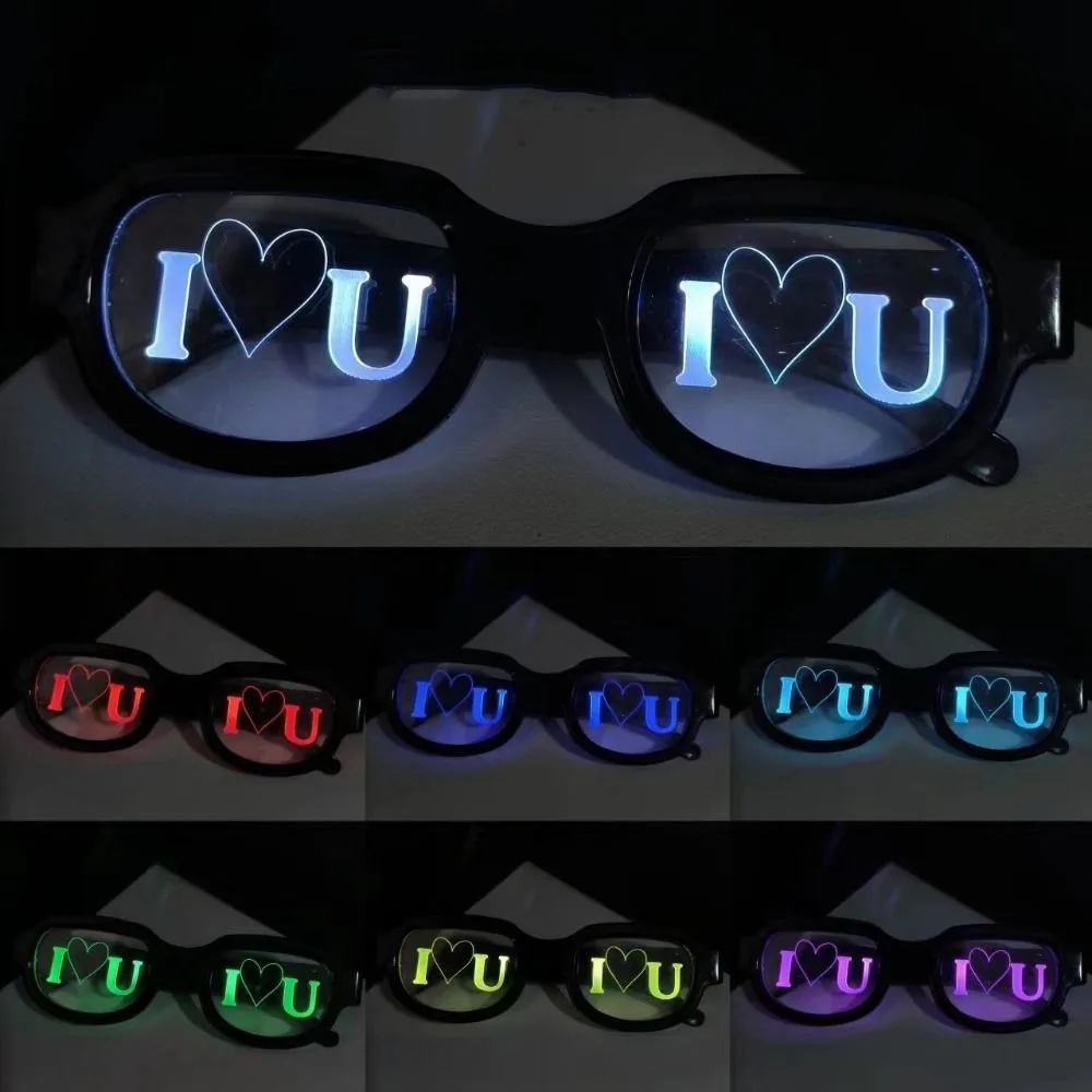 Special Effect LED Glasses Sense of Technology Flashing Light Luminous Eyewear Red Eyes Cool Anime Flash Eye Glasses Cosplay