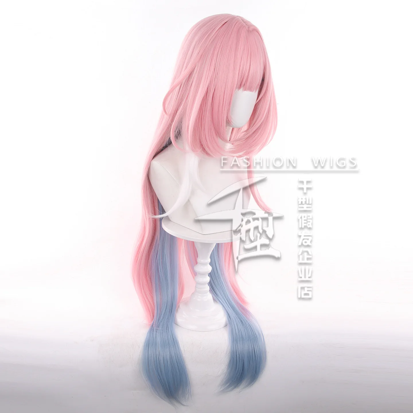 Juego HSR Cyrene Cosplay peluca larga rosa azul mezclada peluca Anime pelucas sintéticas resistentes al calor para disfraz de fiesta de Carnaval de Halloween