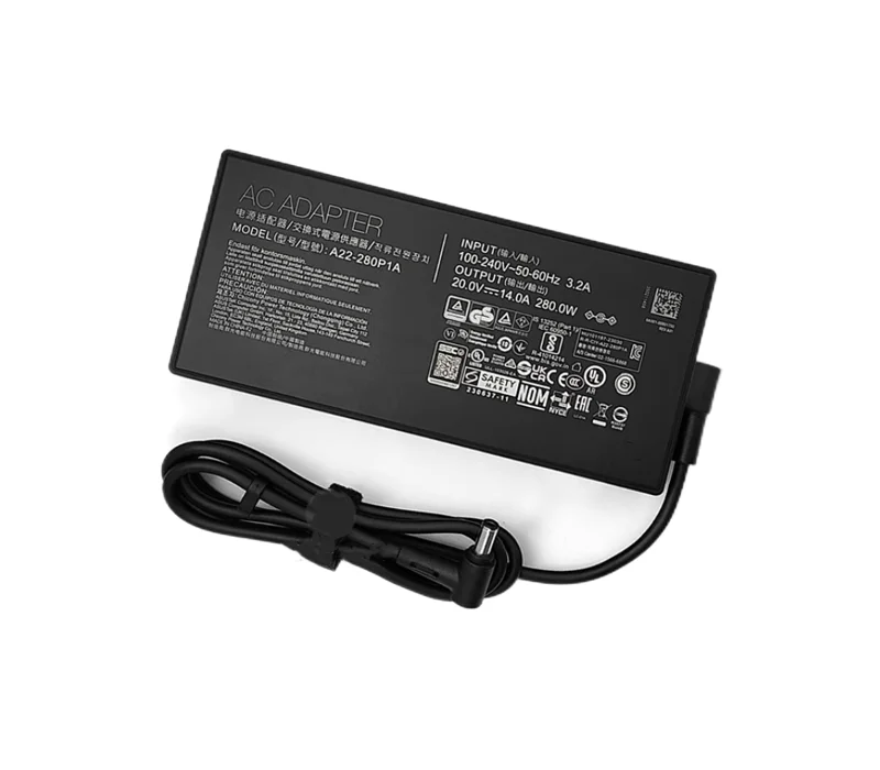 محول طاقة 20 فولت 14 أمبير، برميل 6.0/3.7 ملم مع دبوس، IEC C14، A22-280P1A