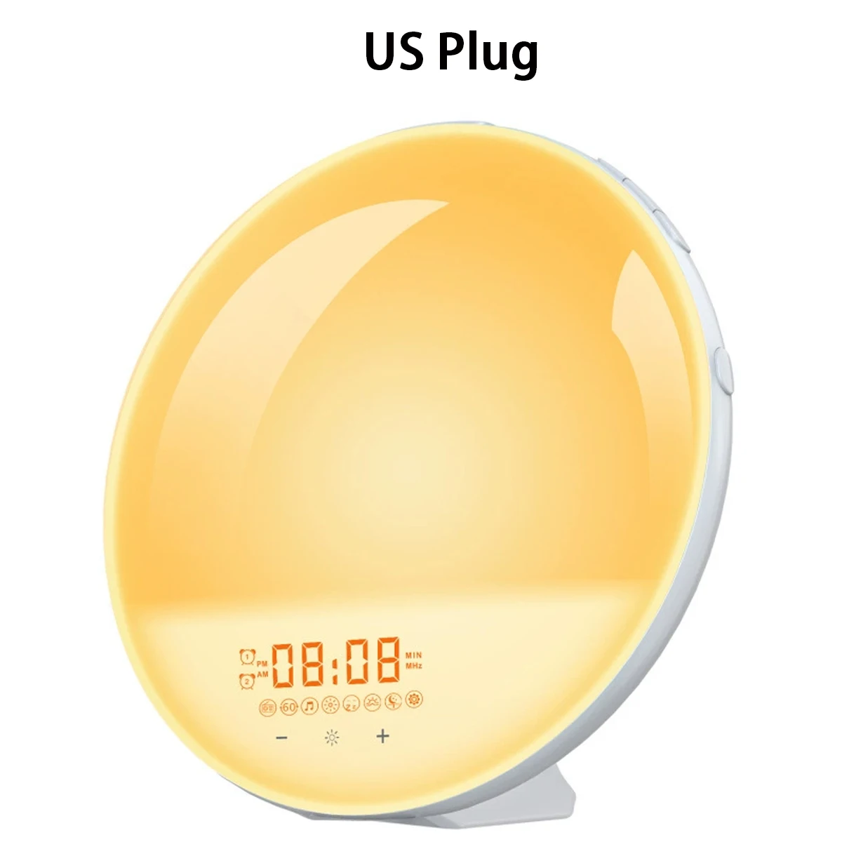 Light Alarm Clock Sunrise Wake Up Feeling Refreshed With Soft Lighting And FM Radio LED Night Light Sunrise Alarm Clock