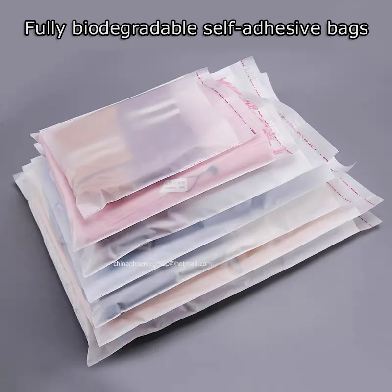 

50Pcs/lot Biodegradable Self-Adhesive Degradable Bags For Accessories Full Degradation,OPP Material Strong Seal Eco-Packaging