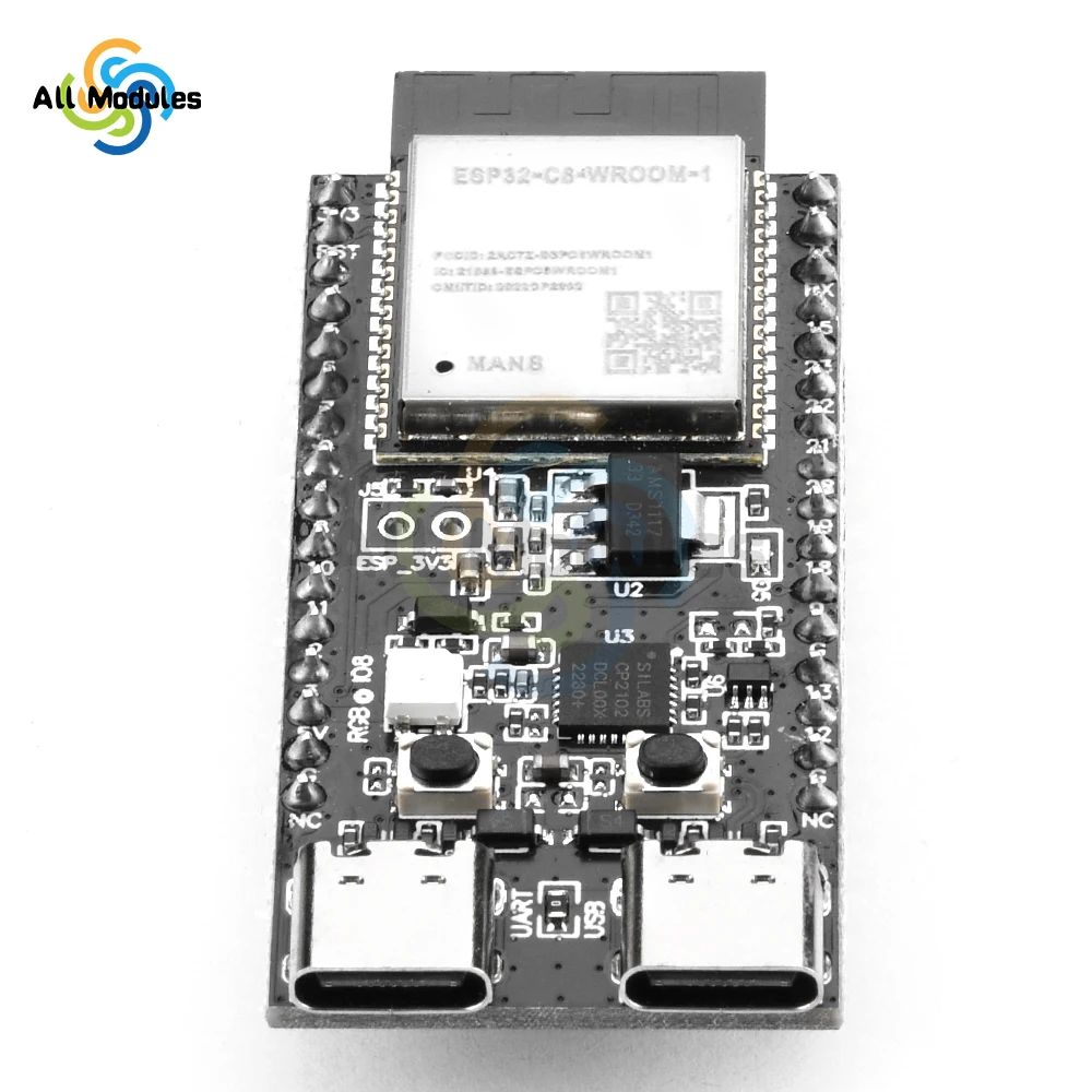 ESP32-C6-DevKitC-1 WiFi Bluetooth Development Board Core Board CP2102 Onboard ESP32-C6-DevKitC-1-N8 Module TYPE-C Interface