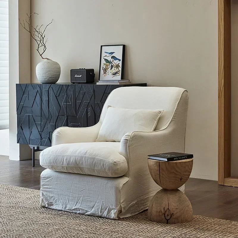 Small American living room Small apartment Single and double three-person removable and washable