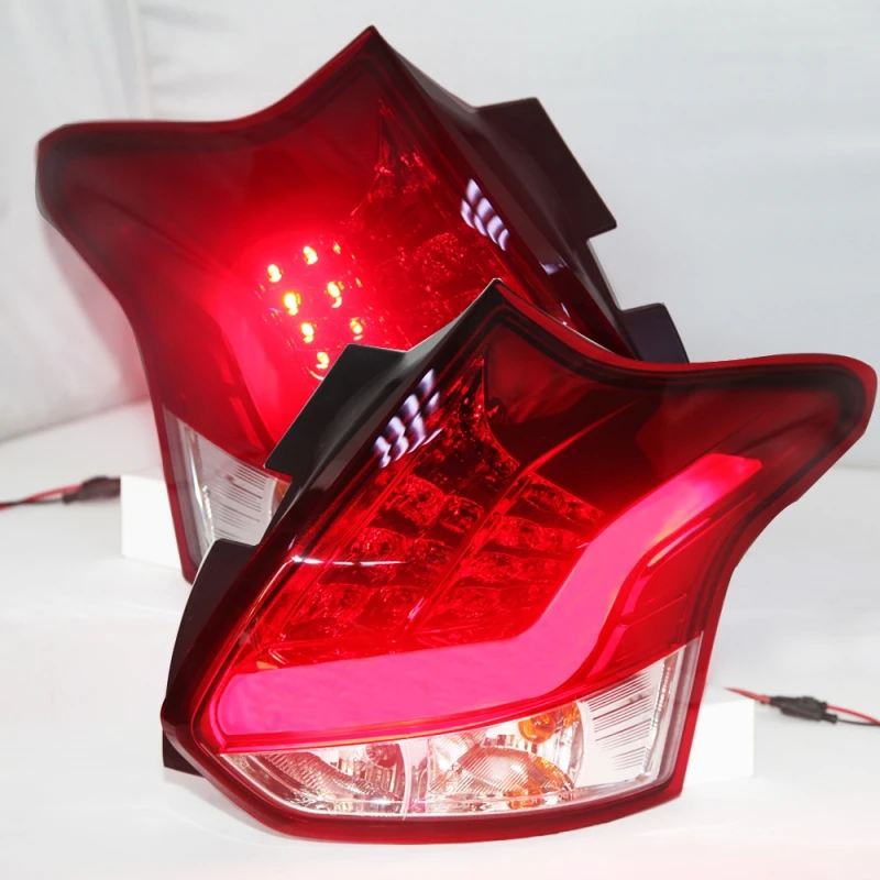 For Focus 3 LED Strip Back Rear Lamp For FORD Hatchback Taillight 2012-2014 Year Red Color