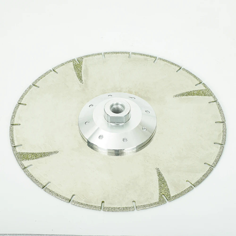 230mm Electroplated Diamond Cutting Disc Star Grinding Disc Stone Concrete Grinding Pad Diamond Cutting Disc With M14 Flange