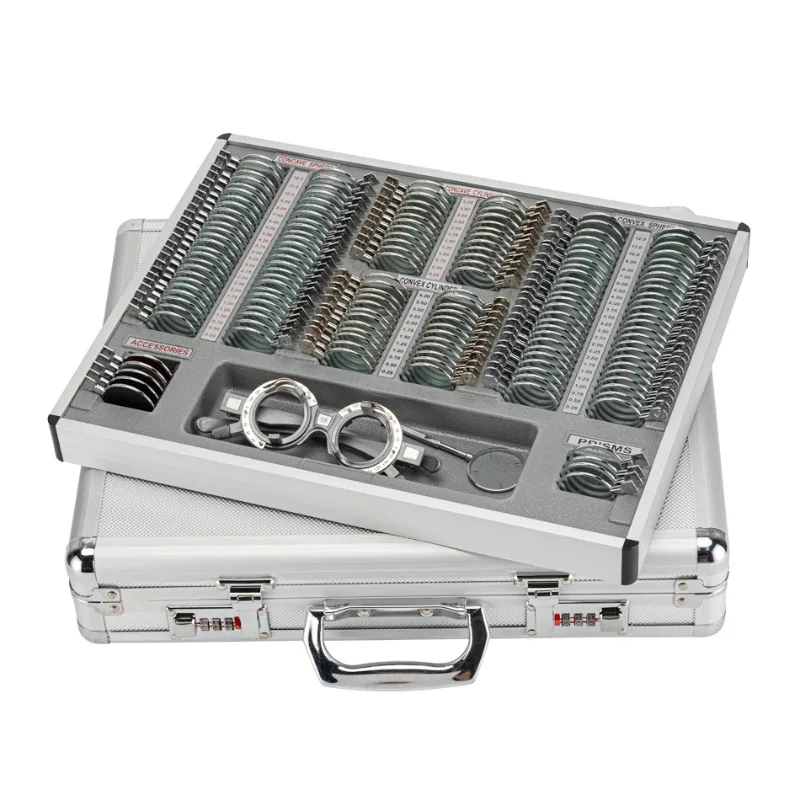 158-piece metal lens insert set for eyeglasses and spectacles