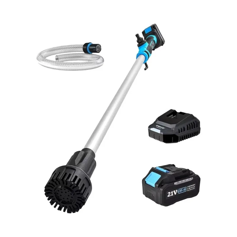 18V Battery Compatible Cordless Stick Water Transfer Pump High Pressure Brushless Motor 720GPH 32FT Head 4000mAh 21V Battery 2A