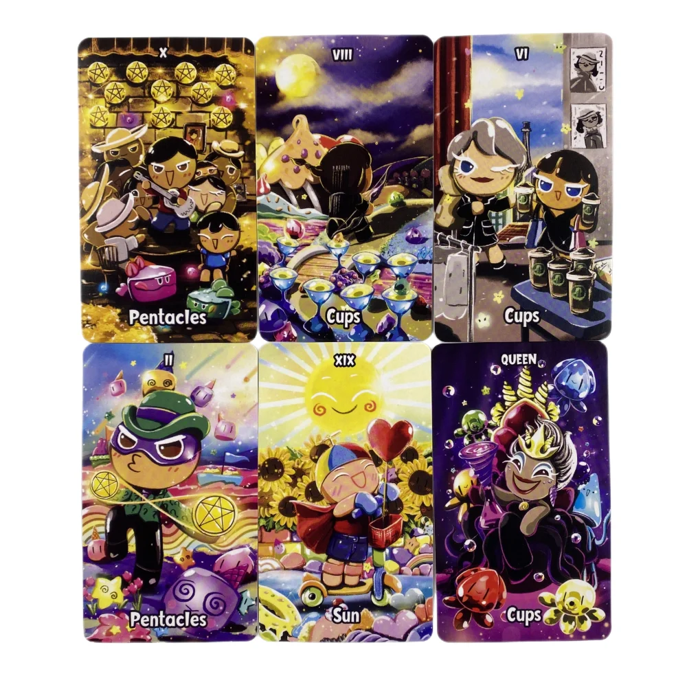 78 قطعة/المجموعة جديد كوكي ستوري بطاقة التارو مقاوم للماء دائم المنزل مجلس لعبة الملحقات