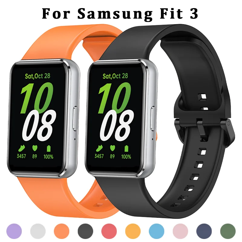 

Silicone Strap For Samsung Galaxy Fit 3 Watch Bracelet Replacement Sport Watchband For Samsung Galaxy Fit3 Band Accessories