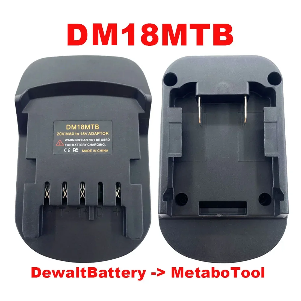 

DM18MTB Battery Adapter Converter Can Be for Dewalt/Milwaukee 18V Li-ion Battery on For Metabo 18V Lithium Battery Power Tools