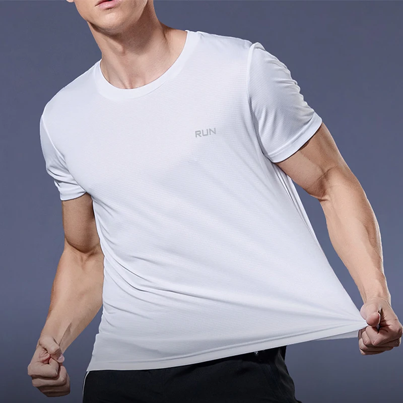 Maglietta da palestra sportiva estiva da uomo Quick Dry Running Bodybuilding camicie da uomo manica corta Fitness top oversize brasile t-Shirt Jersey