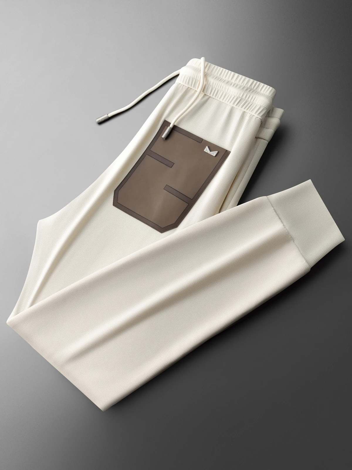 

Light Luxury Summer Anti-Wrinkle Ice Silk Qui-Dry Elastic Men's Dstring Slim Fit Sport Casual Pants Faion Urban Sle