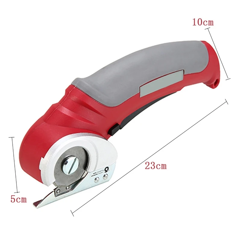 Electric Scissors Wireless Rechargeable Battery Cutter Cloth Carpet PVC Leather Cutting Tools Cordless Sewing Shear Doubl Blade