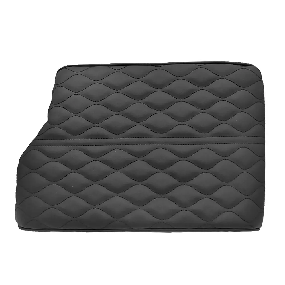 غطاء مسند الذراع المركزي من جلد البولي يوريثان لشركة Hyundai Palisade 2020 2021 2022 2023 2024 وسادة مسند الذراع المضادة للخدش حماية الملحقات السوداء #3