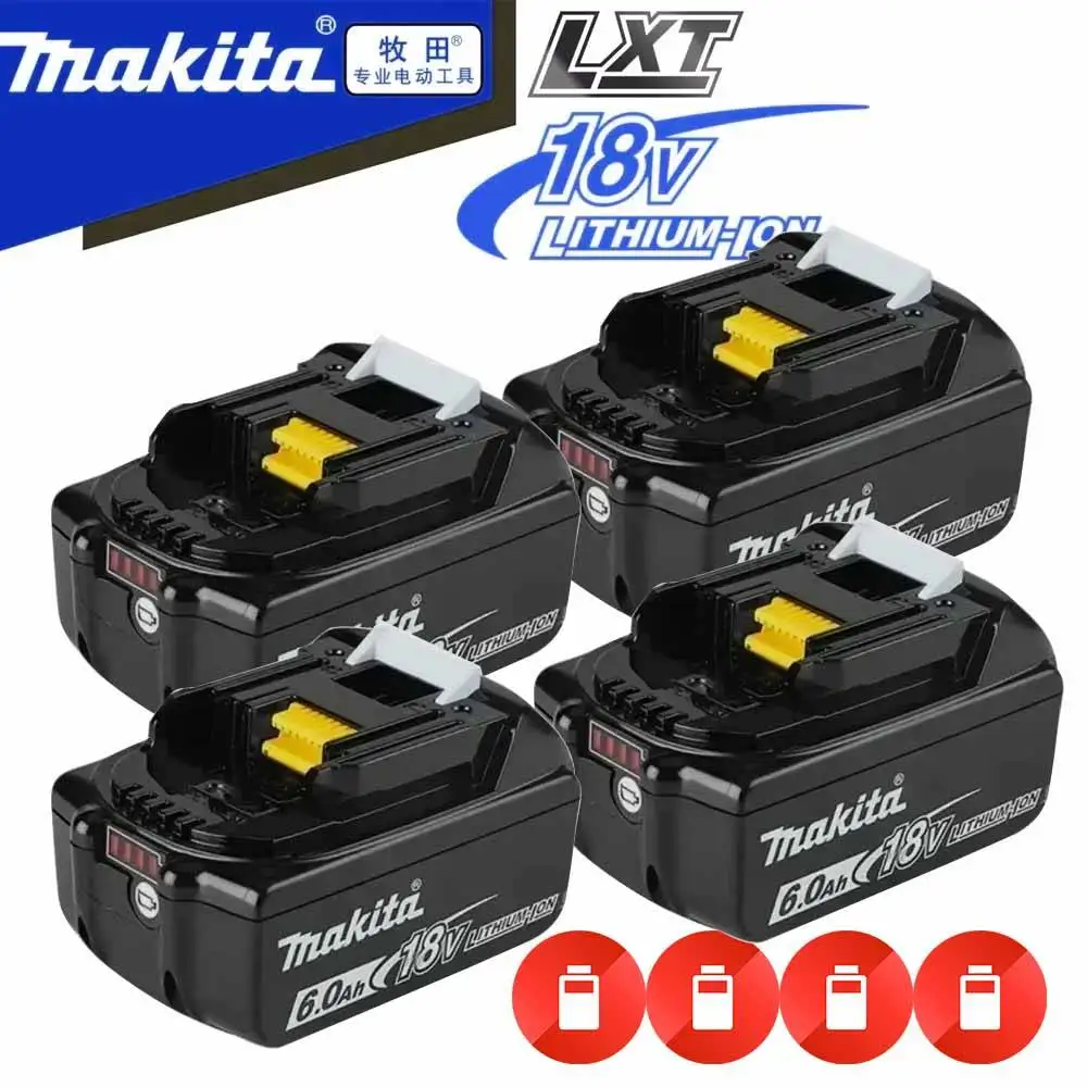 

100% original Makita battery, 18V 6.0Ah rechargeable battery, replacing Makita 1850BL1860B, power tool battery