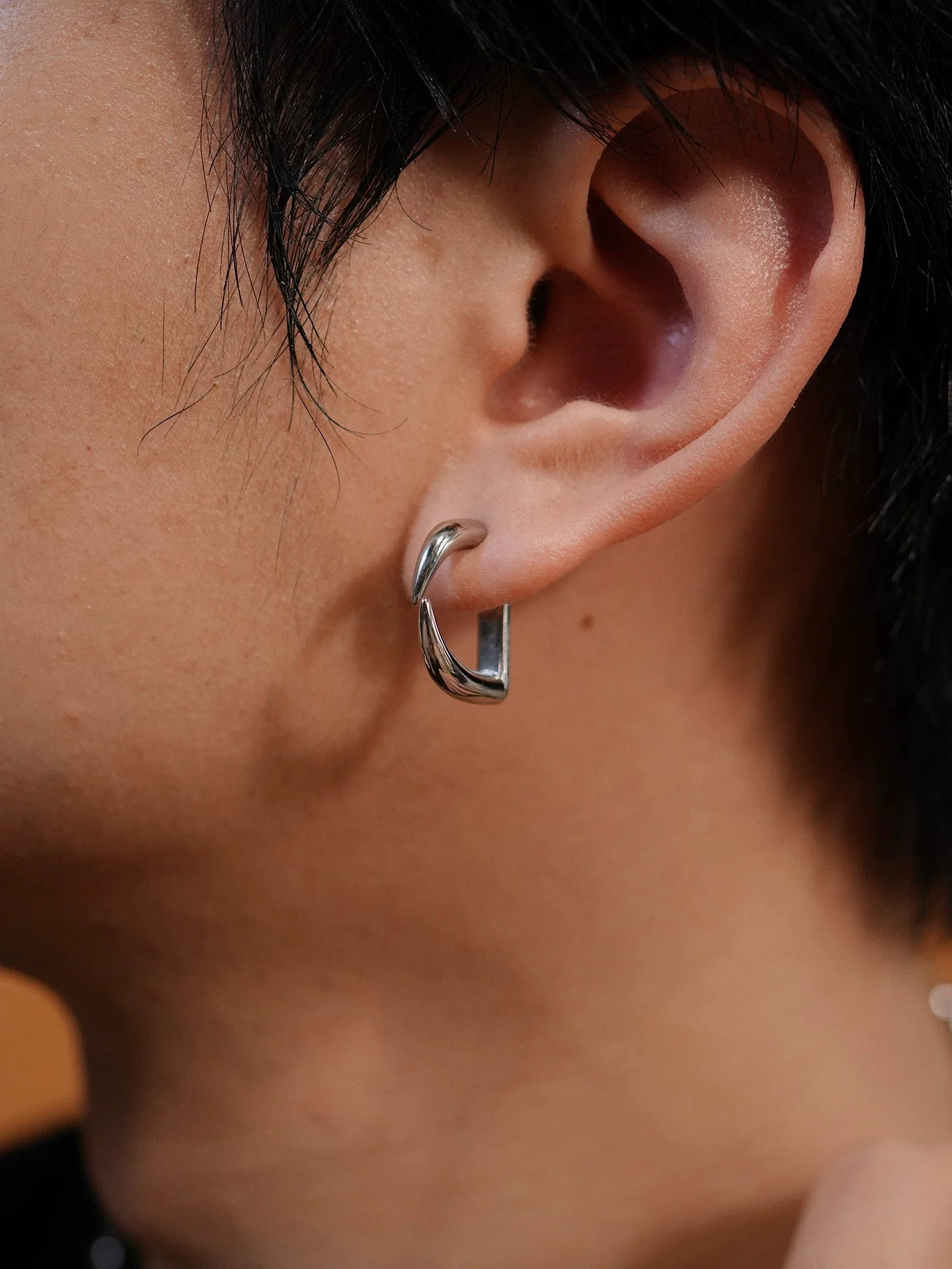 Titanium Steel Retro Dark Cold Wind Devil Fangs Earrings Unisex Niche Hip-hop Cool Trendy Ear Jewelry