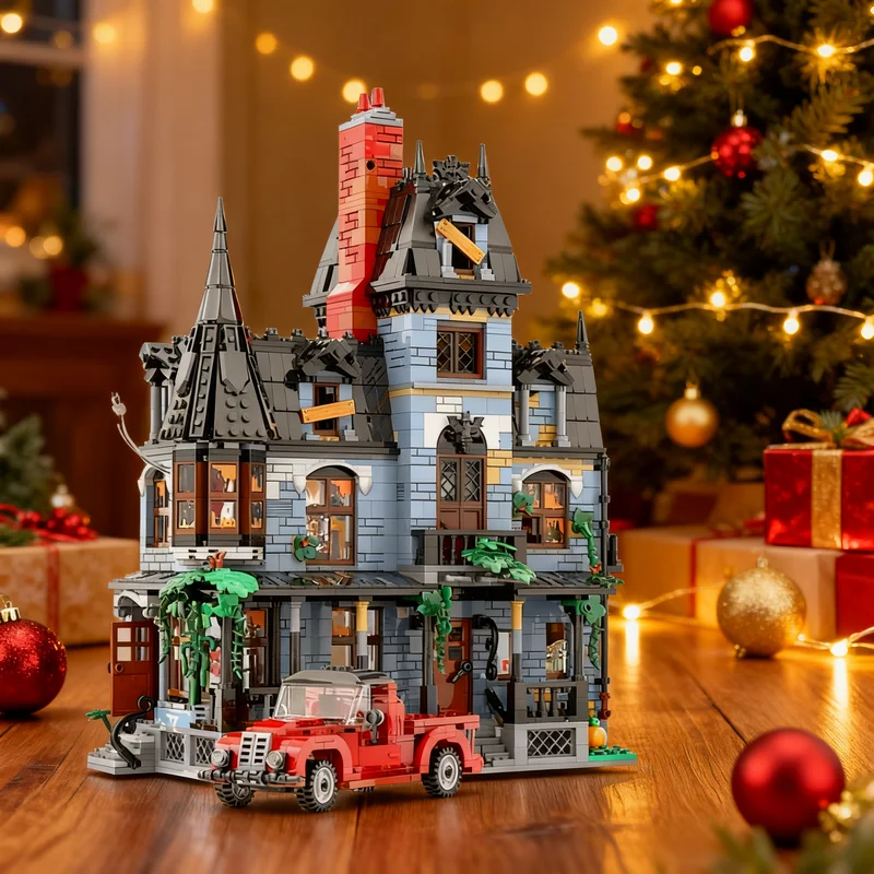 2626pcs MOC Monster Fighters The Scary House Model Building Blocks Toy Construction Christmas Gift 3D Collection Creative Idea