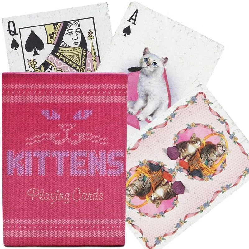 Ellusionist Madison Kittens Cats Playing Cards Gaff Marked Deck Card Games Magic Tricks for Magician