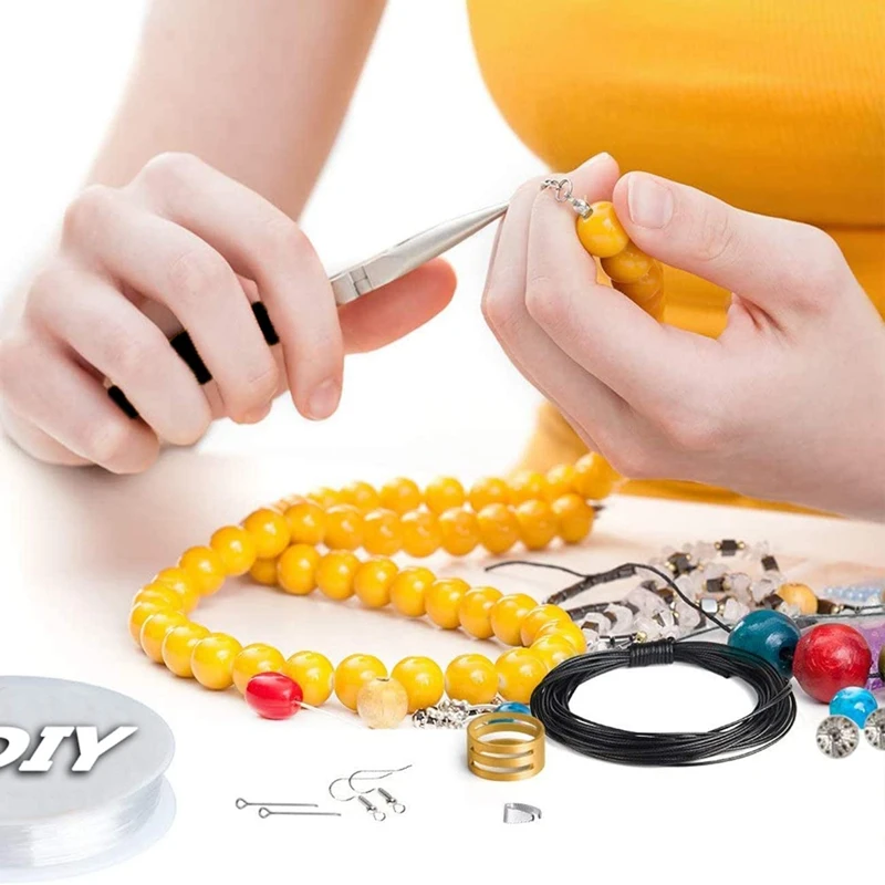 Jewelry Making DIY Bracelet Necklace Material Tool Pliers,Jewelry Set Getting Started,Bracelet,Earring Making Kit