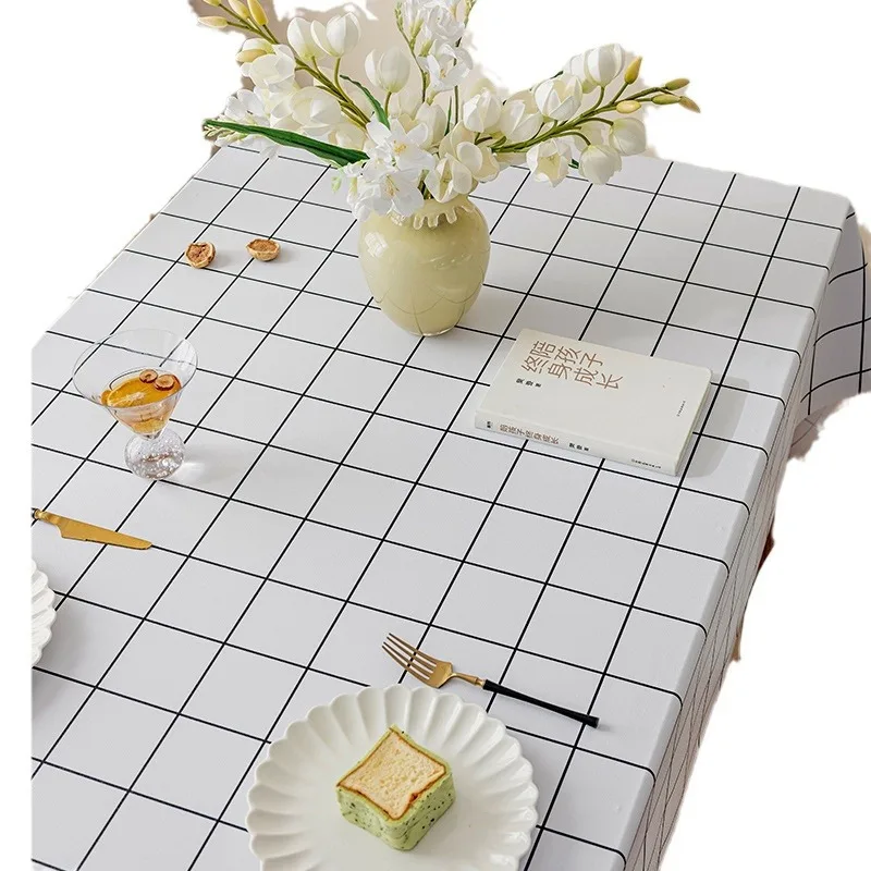 

2024 Tablecloth waterproof, oil proof, no wash, rectangular dining table cloth, coffee table mat cloth