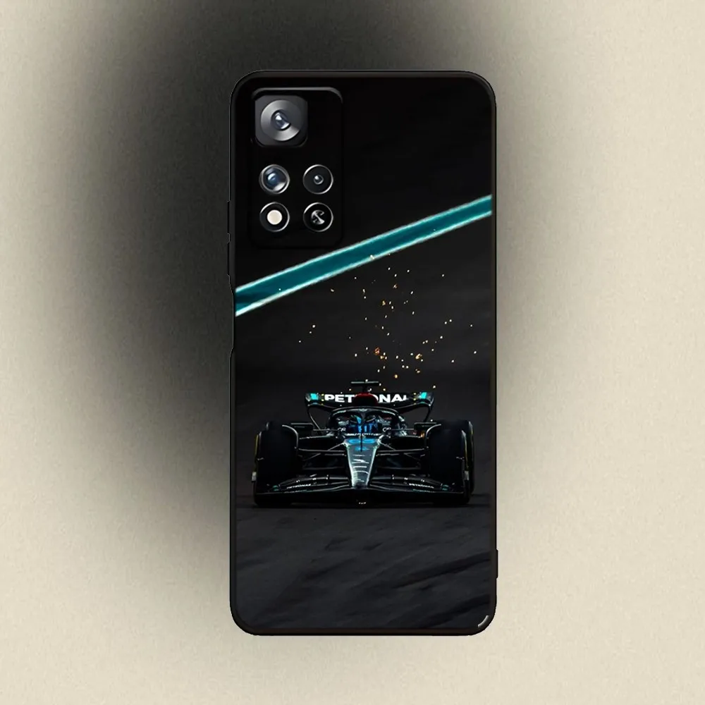 F1 Racing G-George 63 R-Russell حافظة لهاتف سامسونج جالاكسي A20، A21s، A22، A31، A32، A52، A53، A72، 73، A80، A91 غطاء أسود ناعم