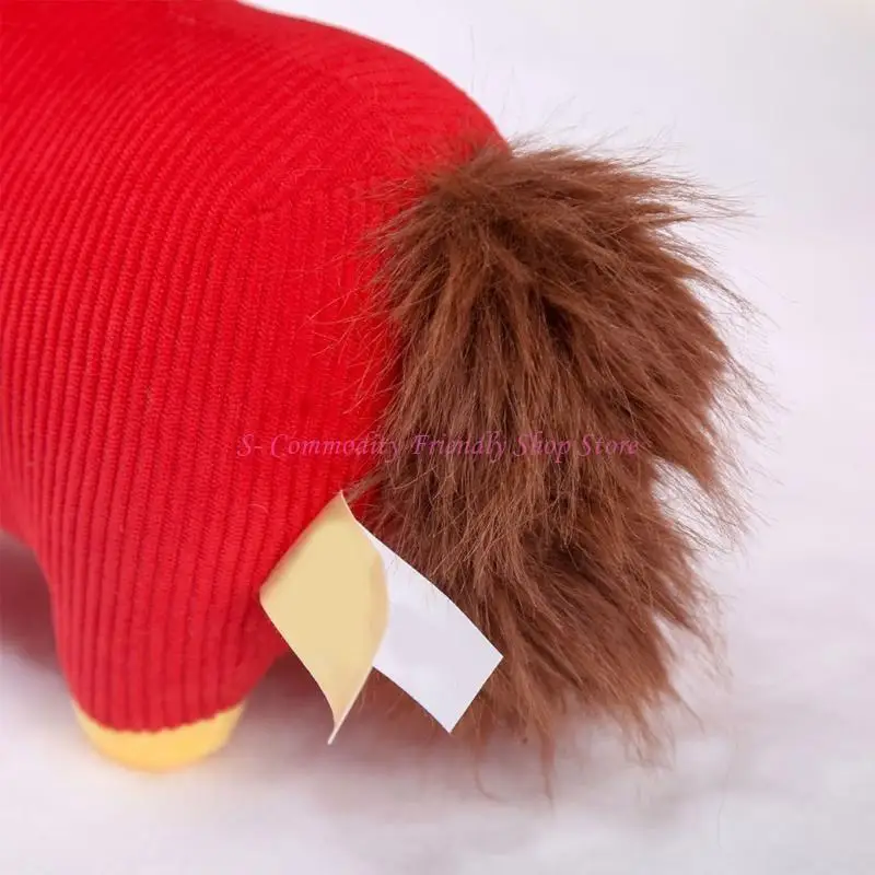 

85AE （1 Pack）Small Plush Horse Doll for 2026 New Year Decor Presents and Travel Souvenir Red