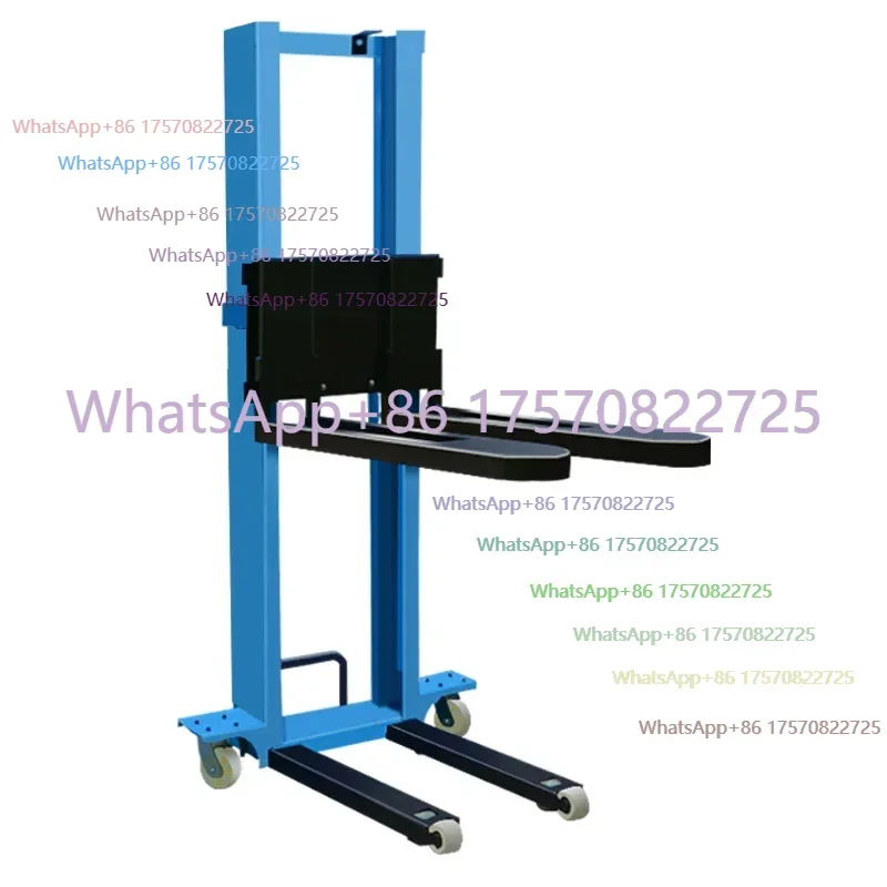 The new mini-warehouse loading electric forklift is equipped with a motor 1000kg500kg vehicle Stacker forklift truck
