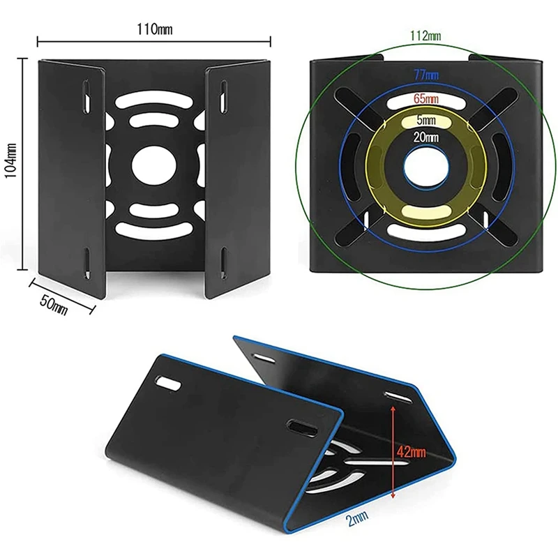 Soporte Universal para cámara de seguridad CCTV, montaje en pared, PTZ Dome (D), 2 juegos