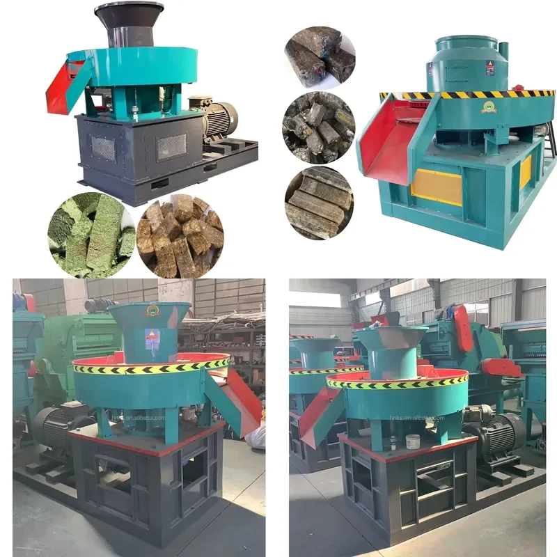 2026 CE Automatic Alfalfa hay Cube Briquette Press Machine Straw Grass Cube Shape Briquetting Machine for Animal Food