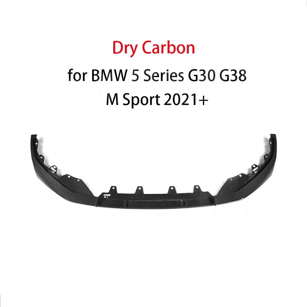 Carbon Fiber Front Lip Spoiler Guard for BMW 5 Series G30 G38 M Sport 2021+  FRP Car Body Kits