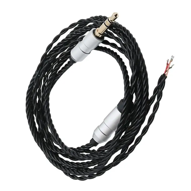 652F Customizable Headphone Cable Unassembled 3.5mm Flexible Tangling Proof Design