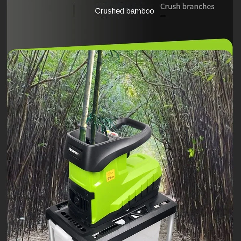 2800W Garden Use Desktop Electric Crusher High Power Electric Branch Crusher Electric Crusher Garden Tool 220V