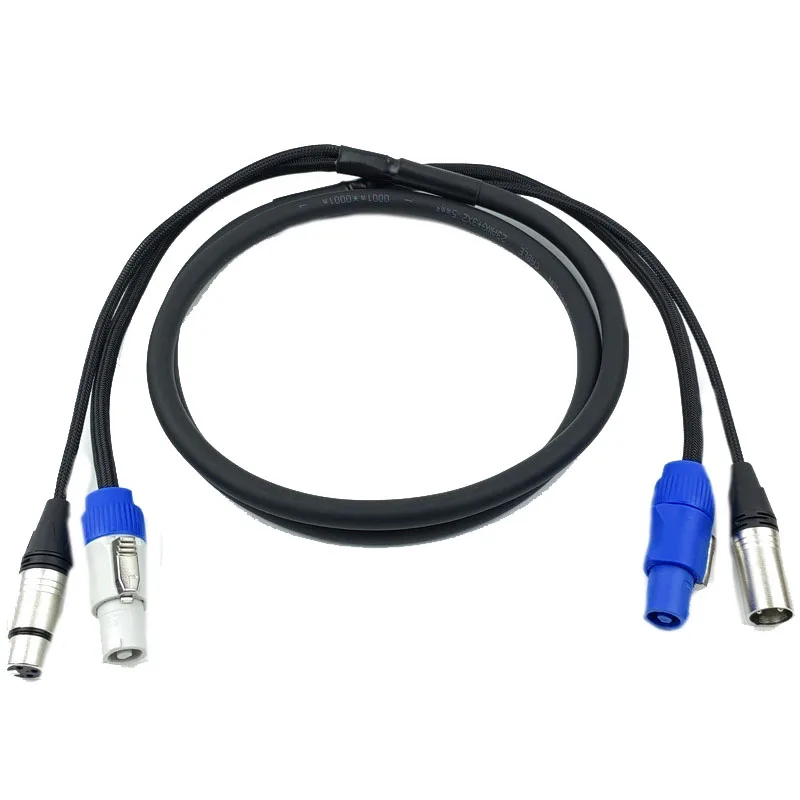 

Special Power Supply For Stage Lighting DMX Combination Line Powercon With DMX Combination Line XLR Audio Connection Line
