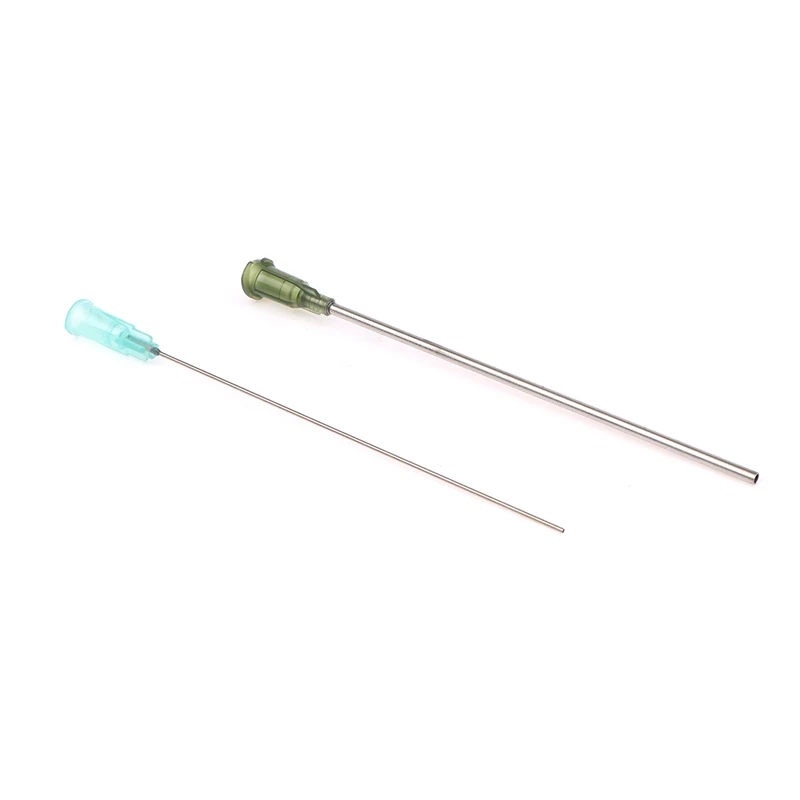 5pcs Tip Extra Long Total Length 100mm Blunt Tip Flat Head Paste Syringe Adhesive Glue Liquid Dispensing Needle