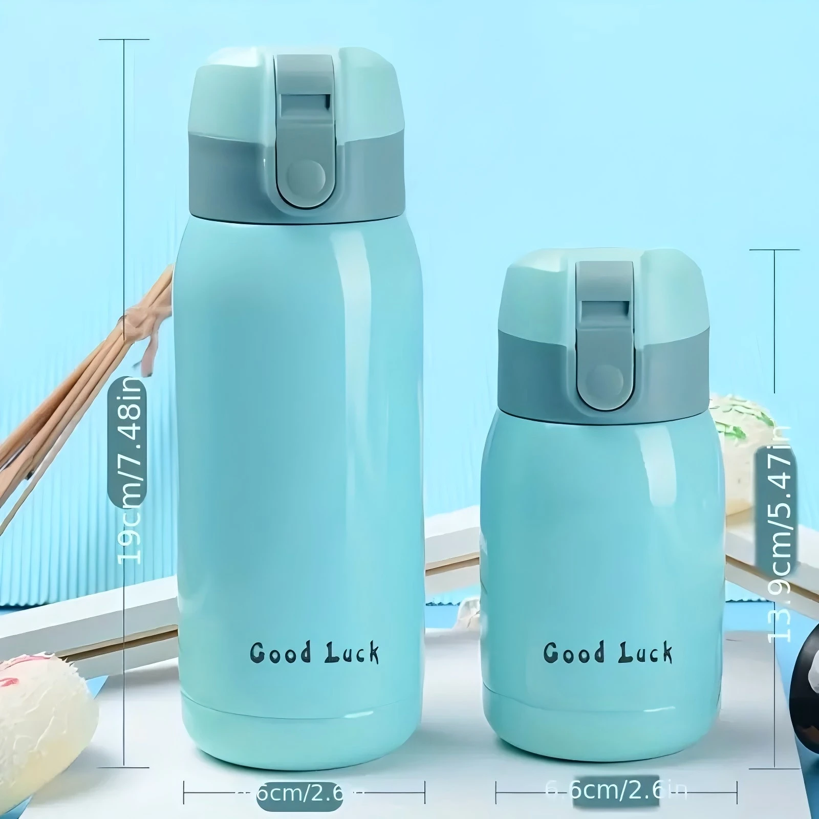 1pc Stainless Steel Insulated Vacuum Flask - 200ml/350ml Capacity, Travel Thermal Cup for Hot and Cold Beverages, Summer Winter image 2