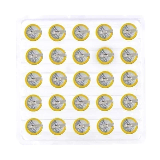 75/50/25Pcs CR2032 Battery With Solder Tabs 3V Button Battery Compatible With Gameboy Color Gameboy Advance Game Box