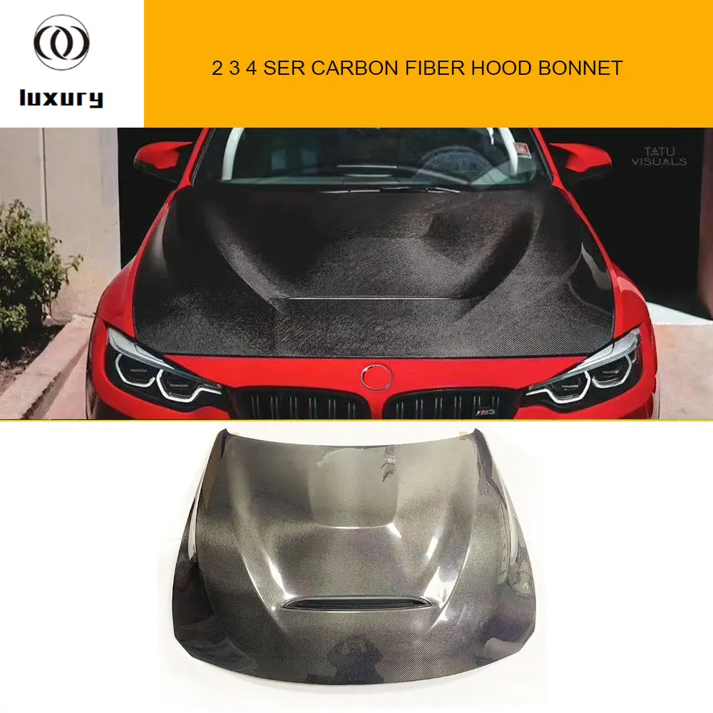 GTS Style Front Bumper Hood Bonnet for BMW F87 M2 F80 F82 F83 M3  & F22 F30 F32 F33 F36