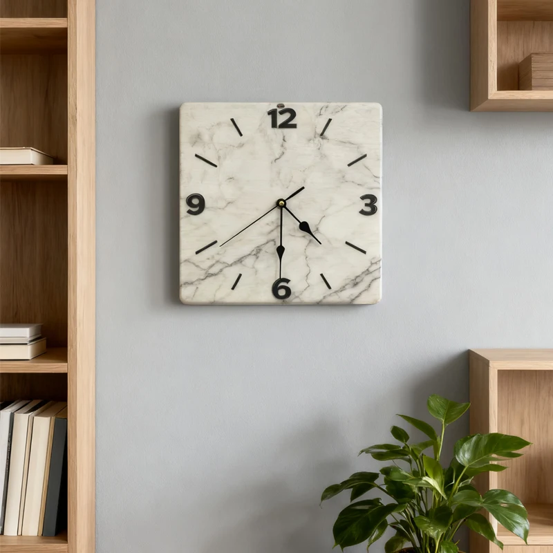 1 10 inch/12 inch 2D wooden pointer clock, office coffee shop decoration, living room wall clock, flat room wall, silent clock