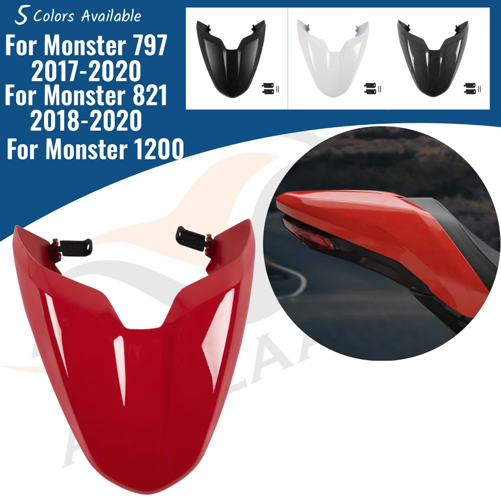 

Monster 1200 Passenger Pillion Rear Seat Cover Solo Fairing Cowl For Ducati Monster 797 821 2018-2020 Motorcycle Accessories