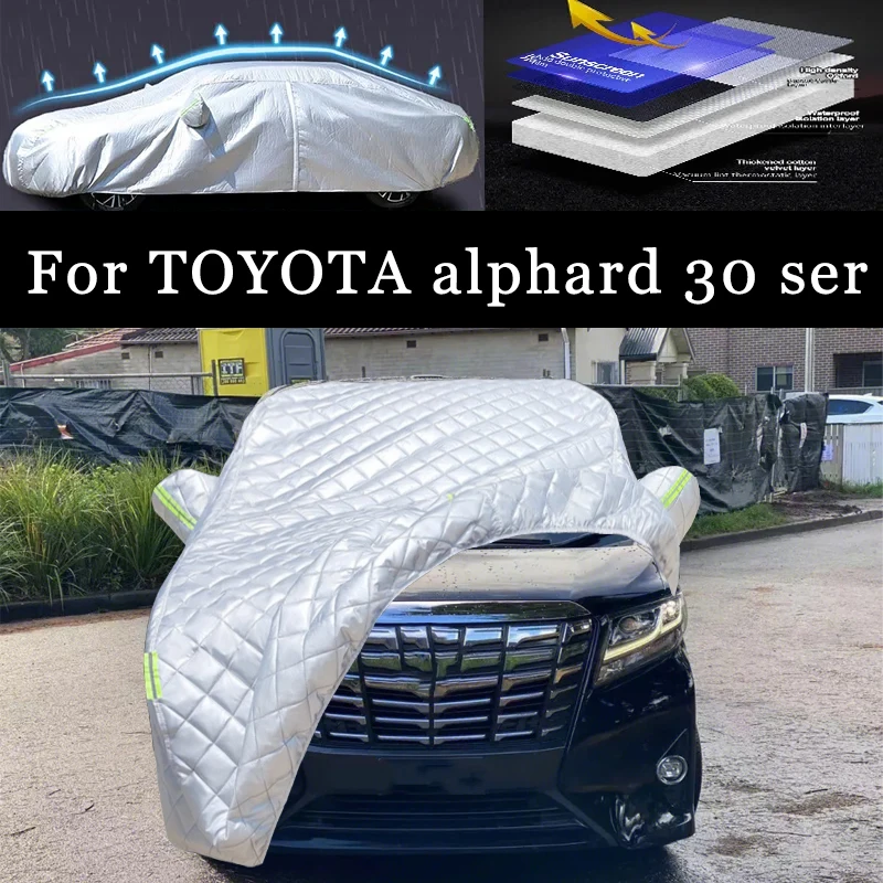 

Чехол для TOYOTA alphard 30 ser, защита от града, защита от дождя, защита от царапин, защита от пилинга краски, автомобильная одежда