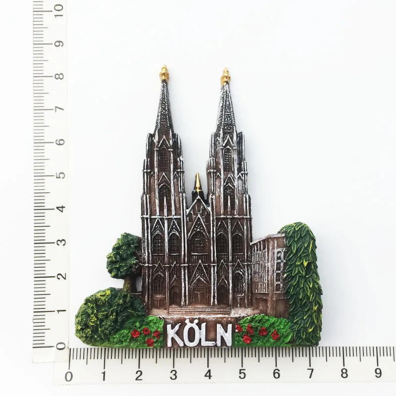 

Fridge Magnet, Cologne Cathedral, Cultural Landscape, Resin Decoration, Tourist Souvenir, Message Stickers, Crafts