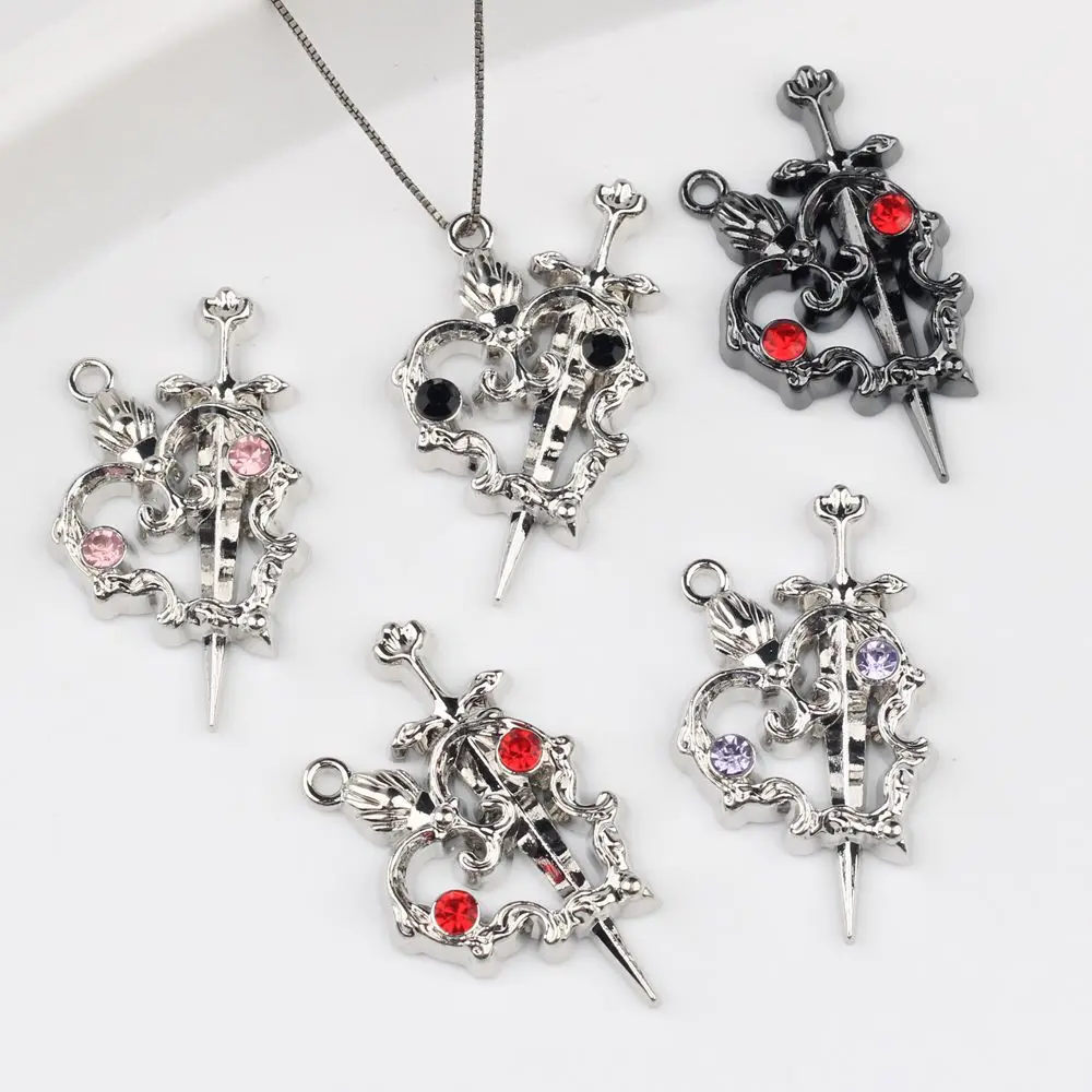40pcs Cool Love Heart Pendant Charms Diy Hollow Silvery Color Necklace Earrings Pendant Connectors Handmade Jewelry Making