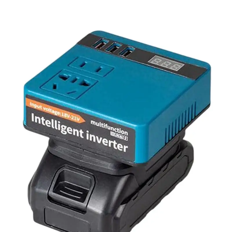 AC220V lithium battery inverter For Makita 18V Li-ion B​attery Outdoor Operation Inverter AC220V/DC18V Power Station Generator