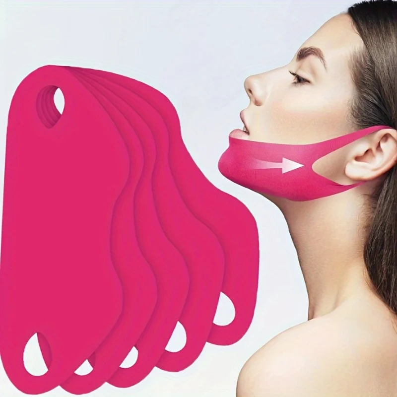 3pcs Face Line Lifting Tape, Double Chin Training Tape, Chin Lifting Tape, Sculpting Collagen with Aloe Vera And Hyaluronic.